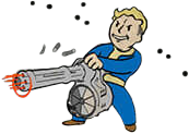 Heavy Gunner - Thanks to practice and conditioning, heavy guns do 20% more damage - Strength - Perks - Fallout 4 - Game Guide and Walkthrough
